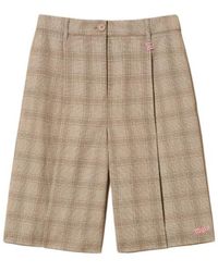Twinset - X Myfo Checked Tailored Shorts - Lyst
