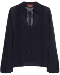 Max Mara - Studio Drawstring Long-Sleeved Top - Lyst
