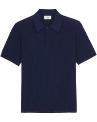 Saint Laurent - Button Detailed Short-Sleeved Polo Shirt - Lyst