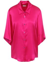 Dries Van Noten - Clea Relaxed Satin Shirt - Lyst