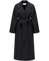 Harris Wharf London - Belted Clutch Coat Pressed Wool - Lyst