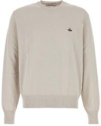 Vivienne Westwood - Orb Embroidered Crewneck Jumper - Lyst
