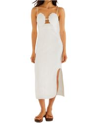 FARM Rio - Shell-Appliqué Pearl-Detail Dress - Lyst
