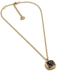 Gucci - Crest Pendant Necklace - Lyst