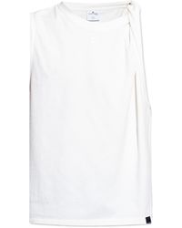 Courreges - Courrèges Crewneck Draped Tank Top - Lyst