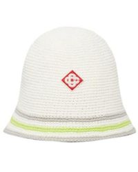 CASABLANCA - Striped Knit Hat - Lyst