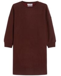 Max Mara - Short, Wool And Cashmere Jersey Dress - Lyst