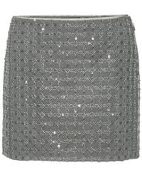ROTATE BIRGER CHRISTENSEN - Sequin Embellished Mini Skirt - Lyst