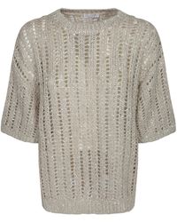 Brunello Cucinelli - Sequin-Embellished T-Shirt - Lyst