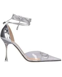 Mach & Mach - Stiletto Heel Pumps With Ankle Strap - Lyst