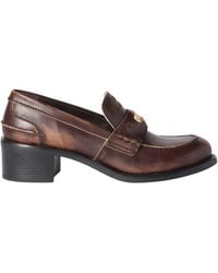 Miu Miu - Logo-Embossed Penny Loafers - Lyst
