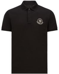 Moncler - Year Of The Snake Patch Cotton Piquet Polo Shirt - Lyst