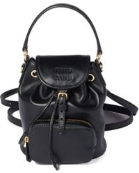 Miu Miu - Logo-Detailed Mini Backpack - Lyst