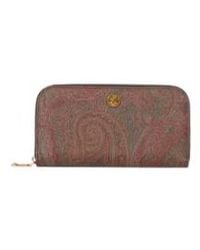 Etro - Arnica Zip-Around Wallet - Lyst