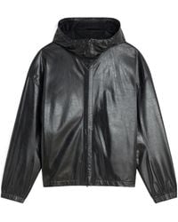 Phoebe Philo - Anorak Hooded Leather Jacket - Lyst