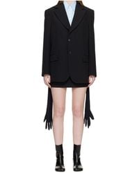 MM6 by Maison Margiela - Tie Detail Jacket - Lyst