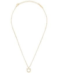Ferragamo - Ferragamo Iconic Gancini Necklace - Lyst