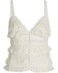 Dorothee Schumacher - Ruffle-Detail Cotton Top - Lyst