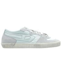 DIESEL - S-Leroji Panelled Suede Sneakers - Lyst