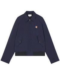 Maison Kitsuné - Maison Kitsuné Fox Head Patch Zipped Jacket - Lyst