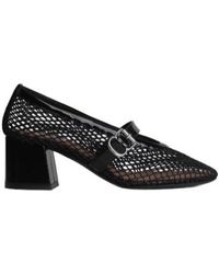 Alaïa - Alaïa Fishnet Mary Janes Pumps - Lyst