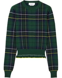 McQueen - Wool Tartan Sweater - Lyst