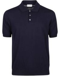 Ballantyne - Short-Sleeve Polo Knitted Sweater - Lyst