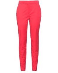 Max Mara - Minimal Solid Twill Trousers - Lyst