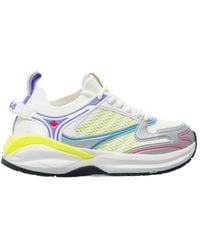 DSquared² - Dash Panelled Lace-Up Sneakers - Lyst