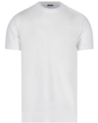 Zanone - Short-Sleeved Crewneck T-Shirt - Lyst