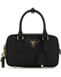 Prada - Triangle-Logo Zipped Tote Bag - Lyst