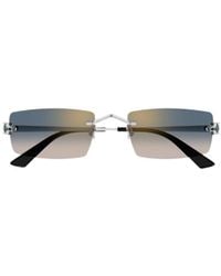 Cartier - Frameless Rectangular Sunglasses - Lyst