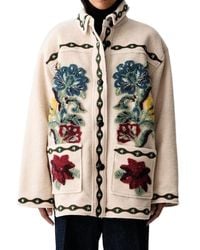 FARM Rio - Lunar Boho Embroidered Coat - Lyst