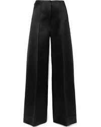 Peter Do - Satin Raised-Seam Straight Trousers - Lyst