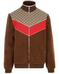 Gucci - Gg Monogram-Pattern Zip-Up Jacket - Lyst