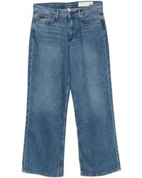 Rag & Bone - Faded-Effect Wide-Leg Jeans - Lyst