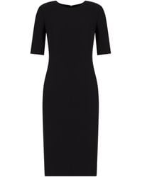 Giorgio Armani - Short Sleeve Pencil Dress - Lyst