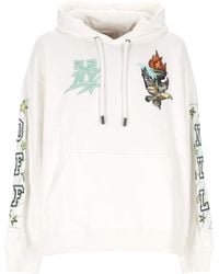 Off-White c/o Virgil Abloh - Graphic Printed Drawstring Hoodie - Lyst