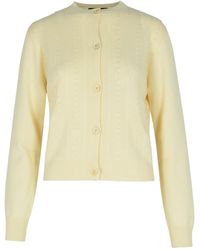 Fabiana Filippi - Platinum Buttoned Knitted Cardigan - Lyst