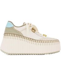Chloé - Chloé Nama Wedge Sneakers - Lyst