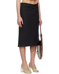 Tory Burch - Asymmetrical Midi Skirt - Lyst