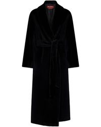 Max Mara - Studio Belted Long-Sleeved Coat - Lyst