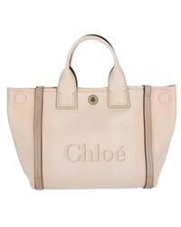 Chloé - Chloé Carry Logo Detailed Small Tote Bag - Lyst