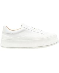 Jil Sander - Round-Toe Low-Top Sneakers - Lyst