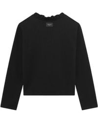 Repetto - Ruffled-Neck Logo Sweatshirt - Lyst