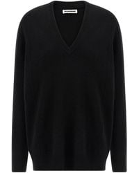 Jil Sander - Long Sleeve V-Neck Jumper - Lyst