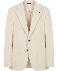 Peserico - Single-Breasted Corduroy Blazer - Lyst