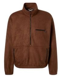AURALEE - Silk Fleece Half-Zip Sweater - Lyst