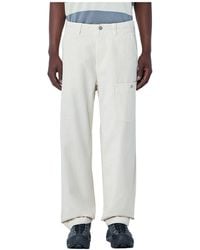 Stone Island - Mid Rise Straight-Leg Trousers - Lyst