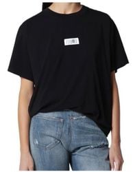 MM6 by Maison Margiela - Logo-Printed Crewneck T-Shirt - Lyst